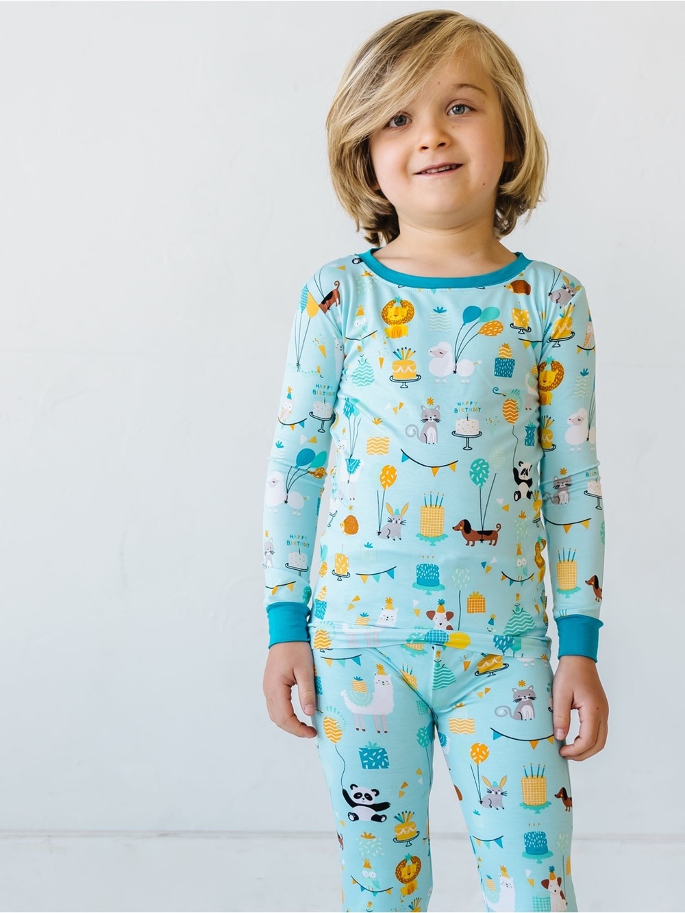 Little sleepies blue party animals size 18-24